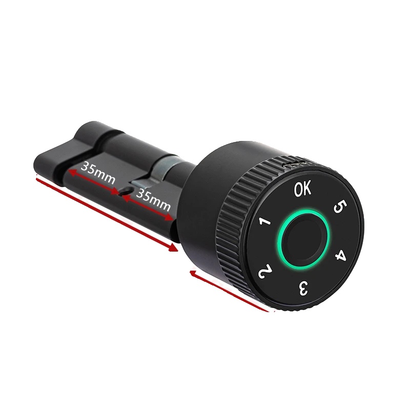Smart Lock, Fingerabdruck- Und Bluetooth-entsperrung, Einfache Installation, Klein 70 Schwarz