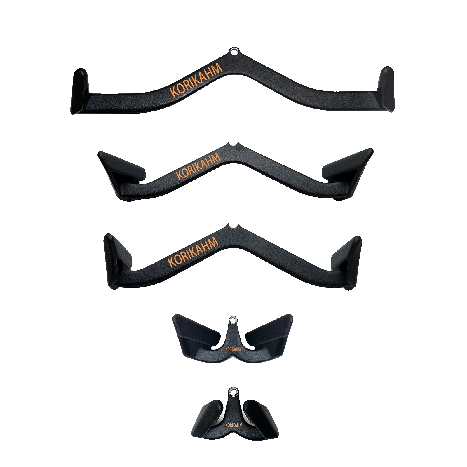 Zugstange, Mehrgriff-design, Robuste Konstruktion, Schwarz-5stücke