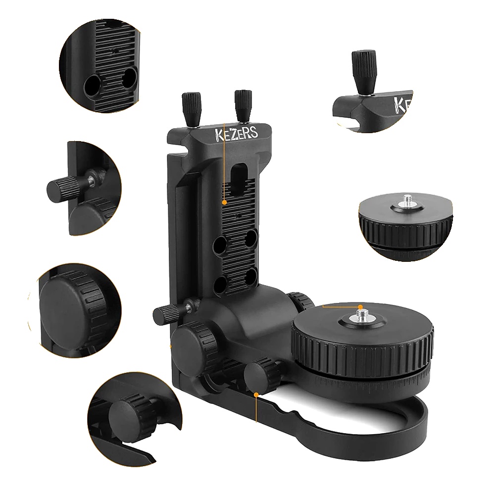 Laserhalter, 360° Verstellbar, Mehrere Installationsmöglichkeiten, 360 L-winkel