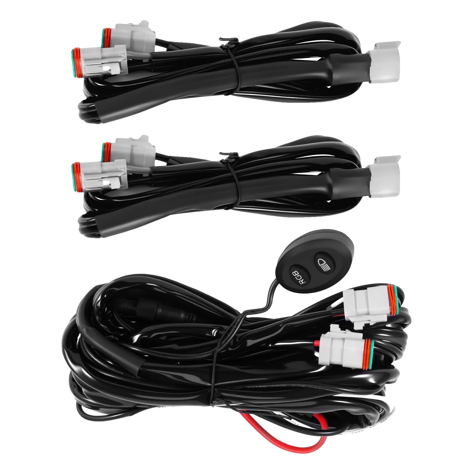 Kabelbaum-schalterkit, Kompatibel Mit Rgb-led-lichtern, Abmessungen 3,5-7 Zoll, Langlebige Konstruktion, Zuverlässige Stromverteilung, Elektrische