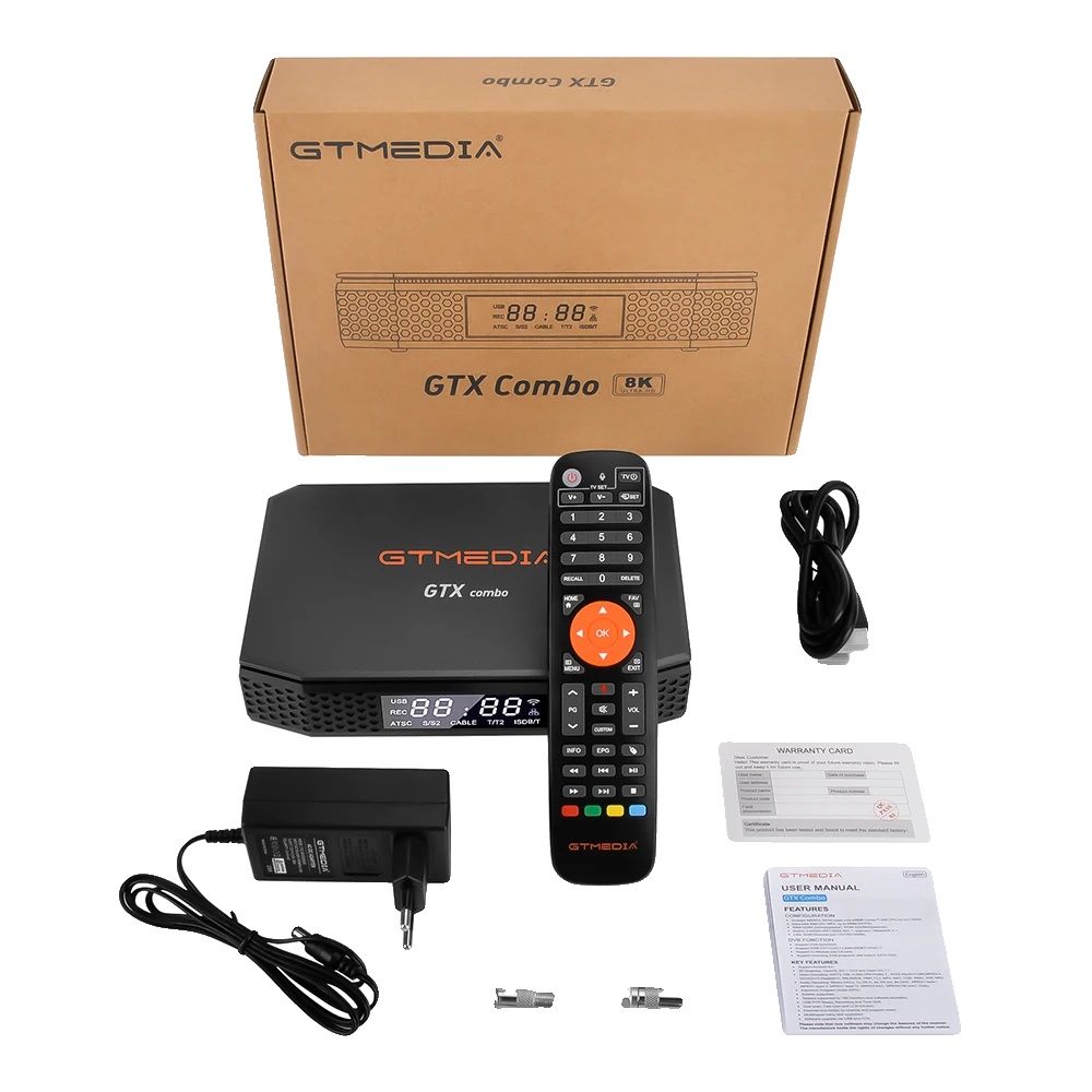 Set-top-box, 8k Videoausgabe, Wi-fi Und Bluetooth 4.1, Gtxcombo, Eu-stecker