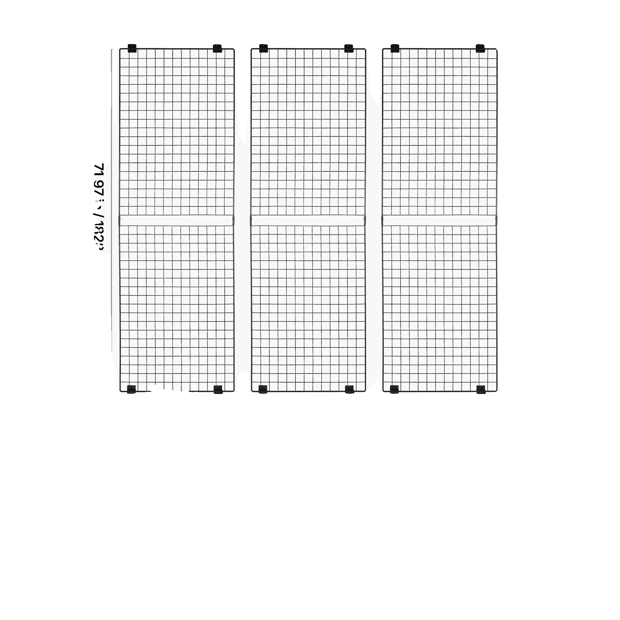 Präsentationsregal, Tragbares Design, Robuste Konstruktion, 70-80in 3 Gitter