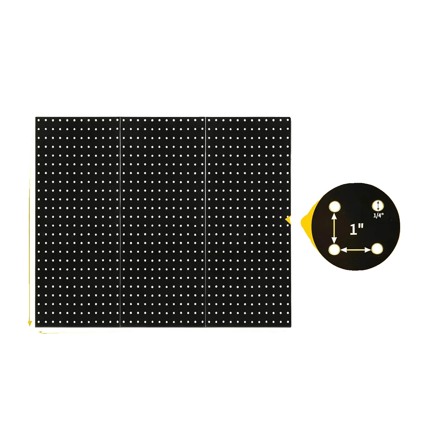 Metall-pegboard-panels, Wandmontierte Organisation, Robuste Stahlkonstruktion, 3stück