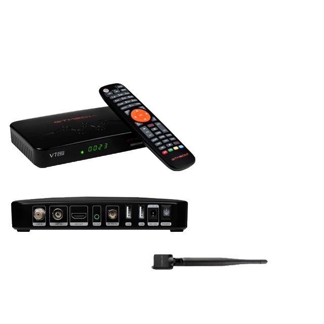 Satellitenempfänger, Mehrzimmerfähigkeit, Usb-konnektivität, V7 Pro Mit Wifi, Eu-stecker