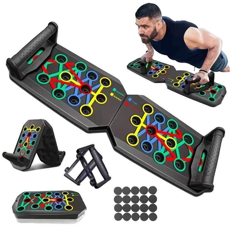 Liegestützbrett, Widerstandsbänder, Multifunktionale Fitnessgeräte, 1 Stück Liegestützbrett