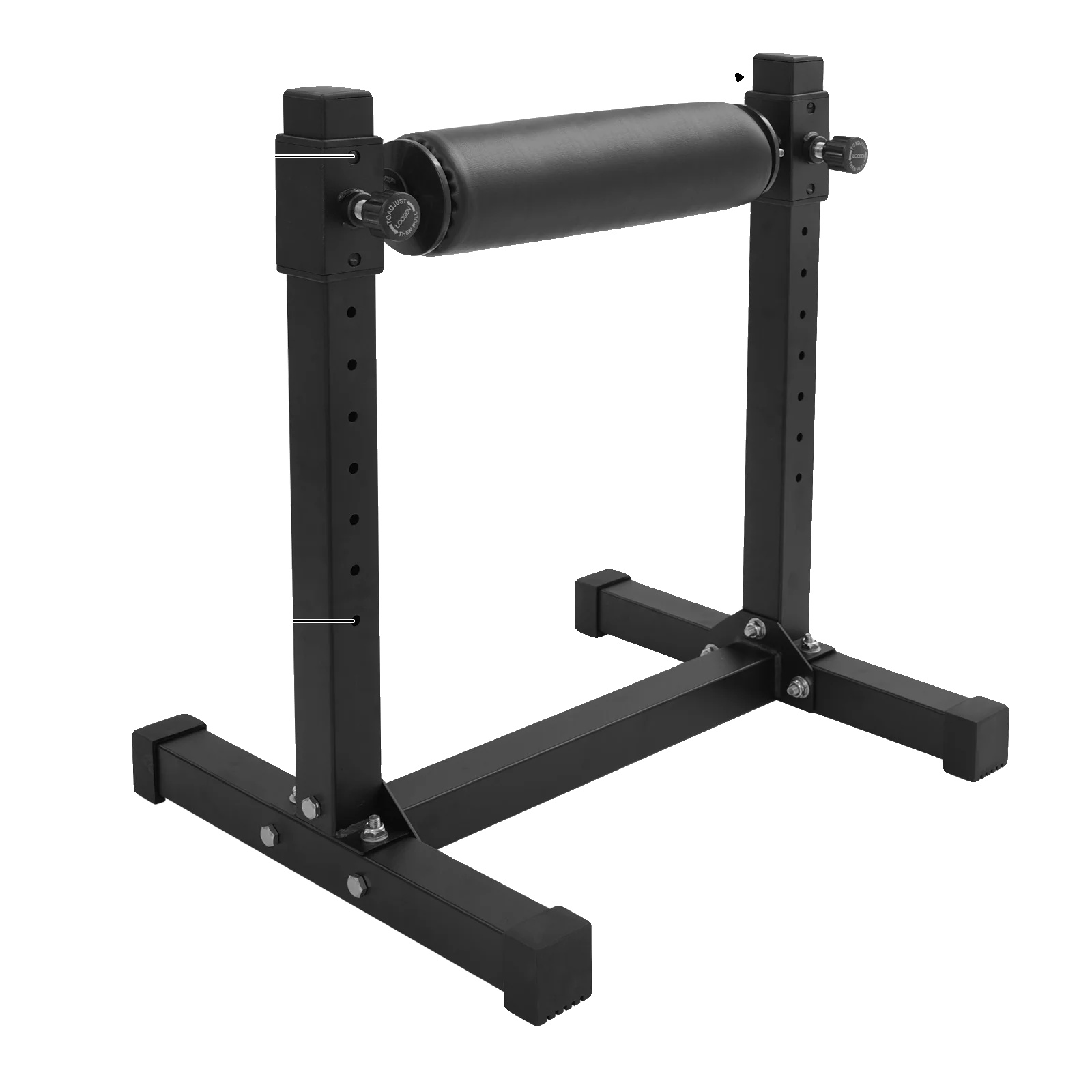 Split Squat Stand, Höhenverstellbar, Robuste Konstruktion, Schwarz