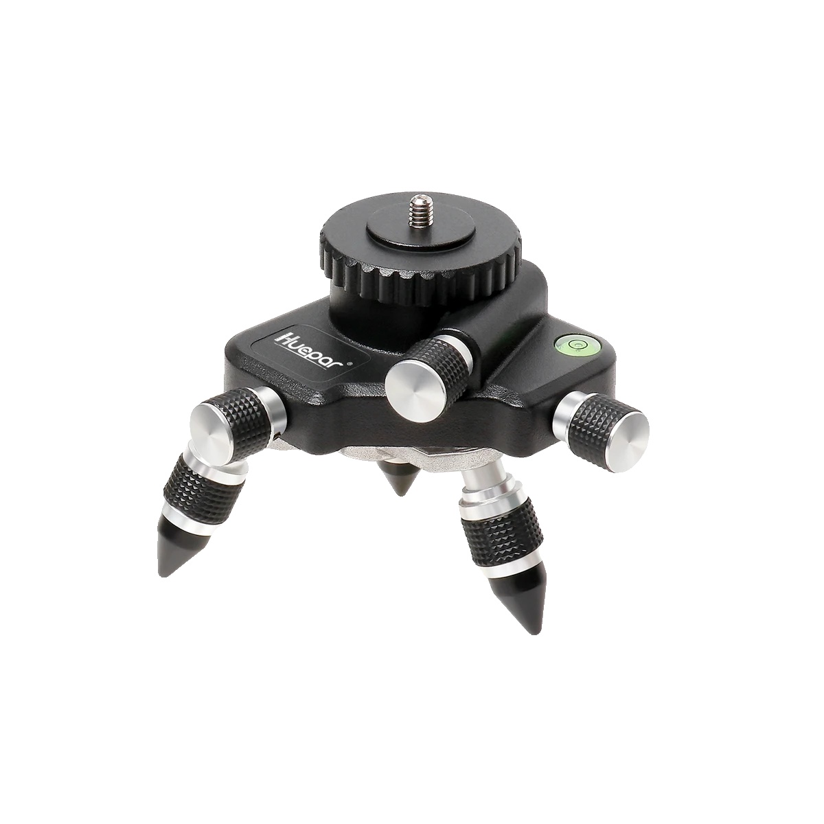 Laser-nivelliergerät Stativadapter, Aluminium, 360-grad-drehung, 1/4 Zoll Gewinde, Höhenverstellung Bis Zu 1 Cm, Ce & Fcc Zertifiziert