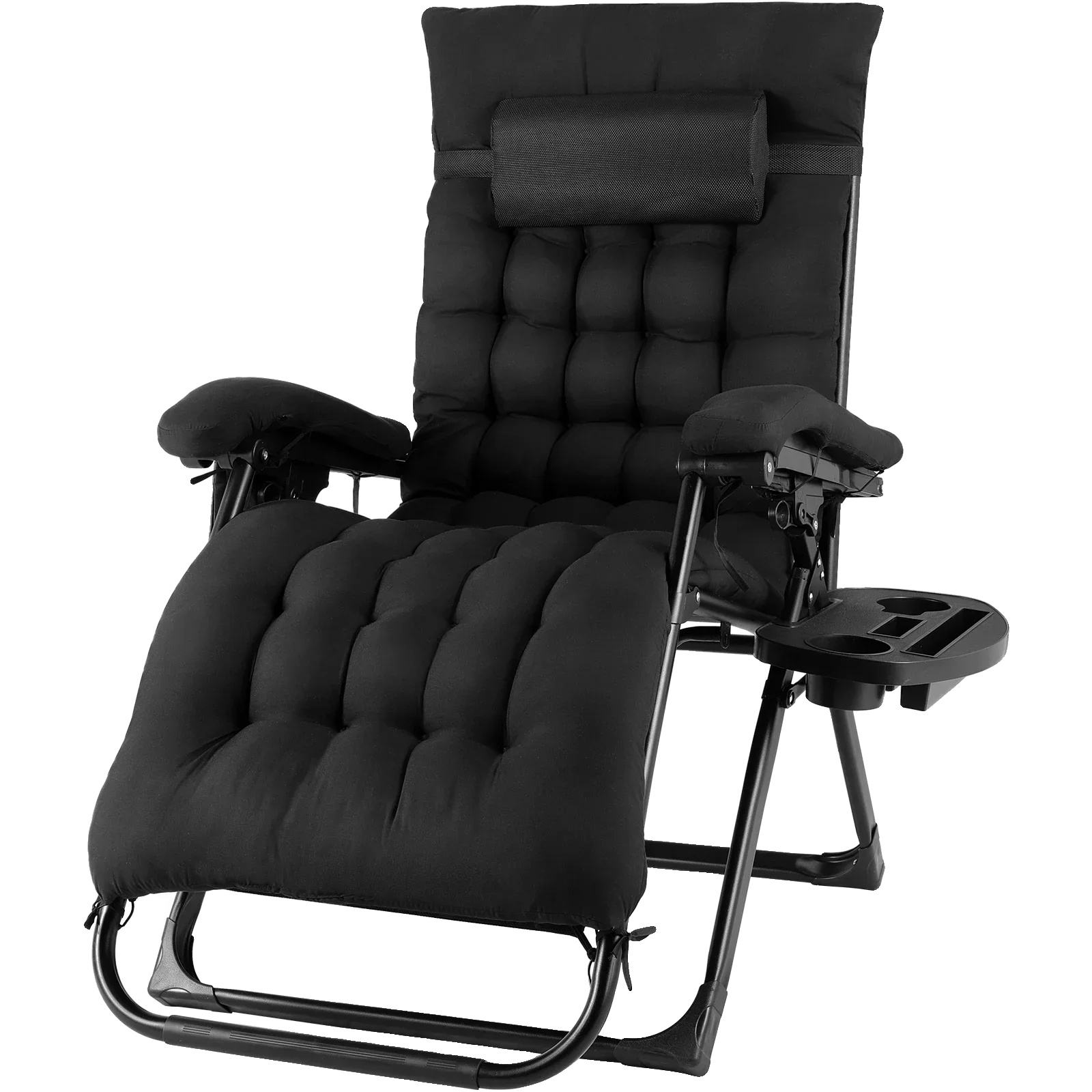 Schwebender Stuhl, Moderner Design-lounger, Abnehmbares Kissen, Schwarzer 1 Stück Stuhl