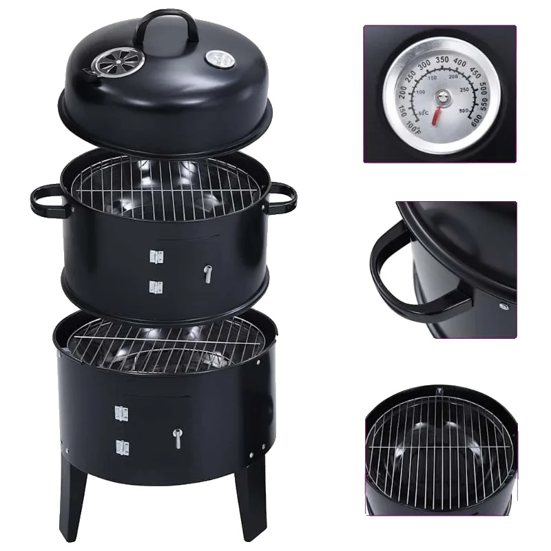 Grill, Kohletyp, Außenanwendung, Schwarz