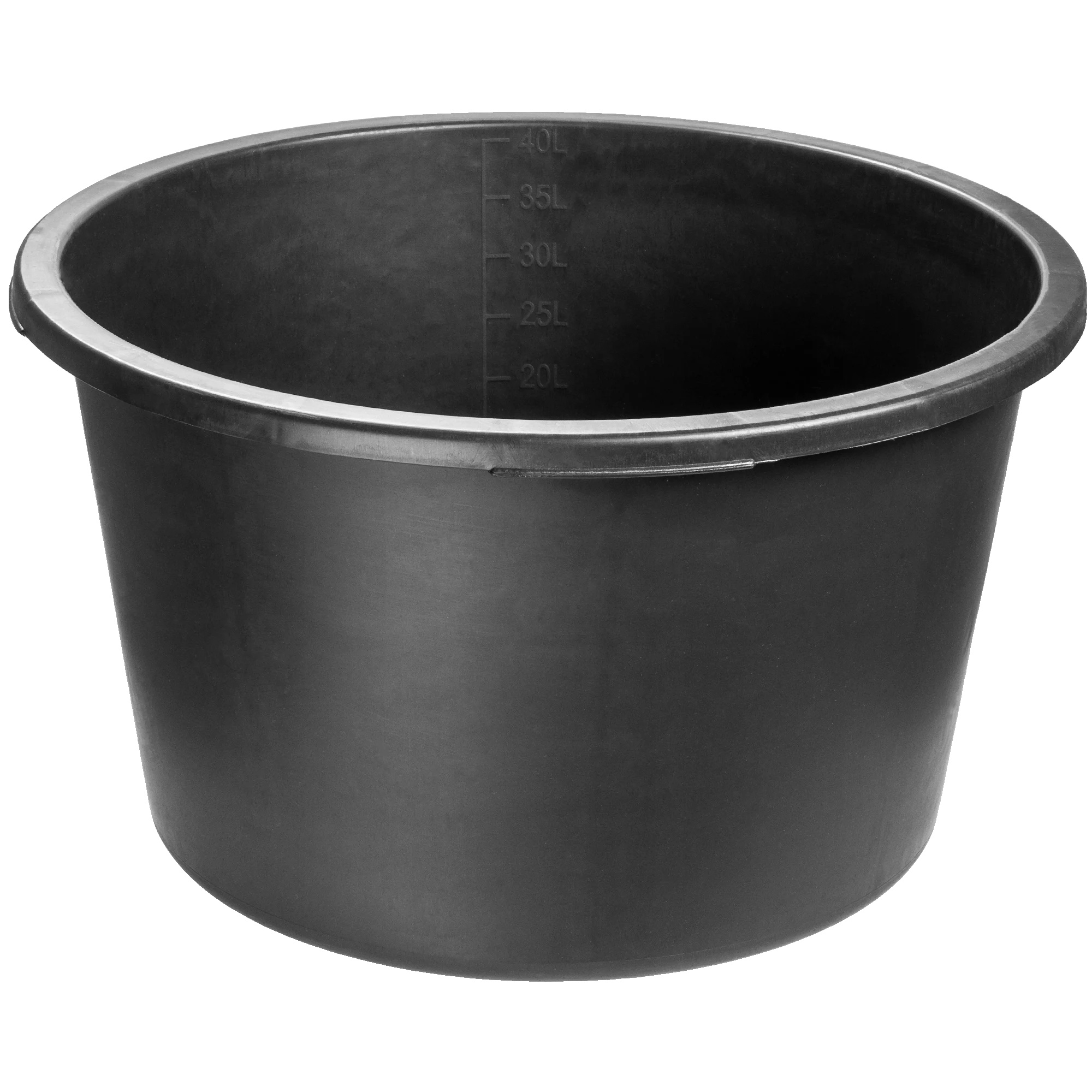 Container-schüssel, 40 Liter Kapazität, Langlebiges Kunststoffmaterial, 38 Cm Hoch, 61 Cm Durchmesser, Ideal Für Bau Und Gartenarbeit