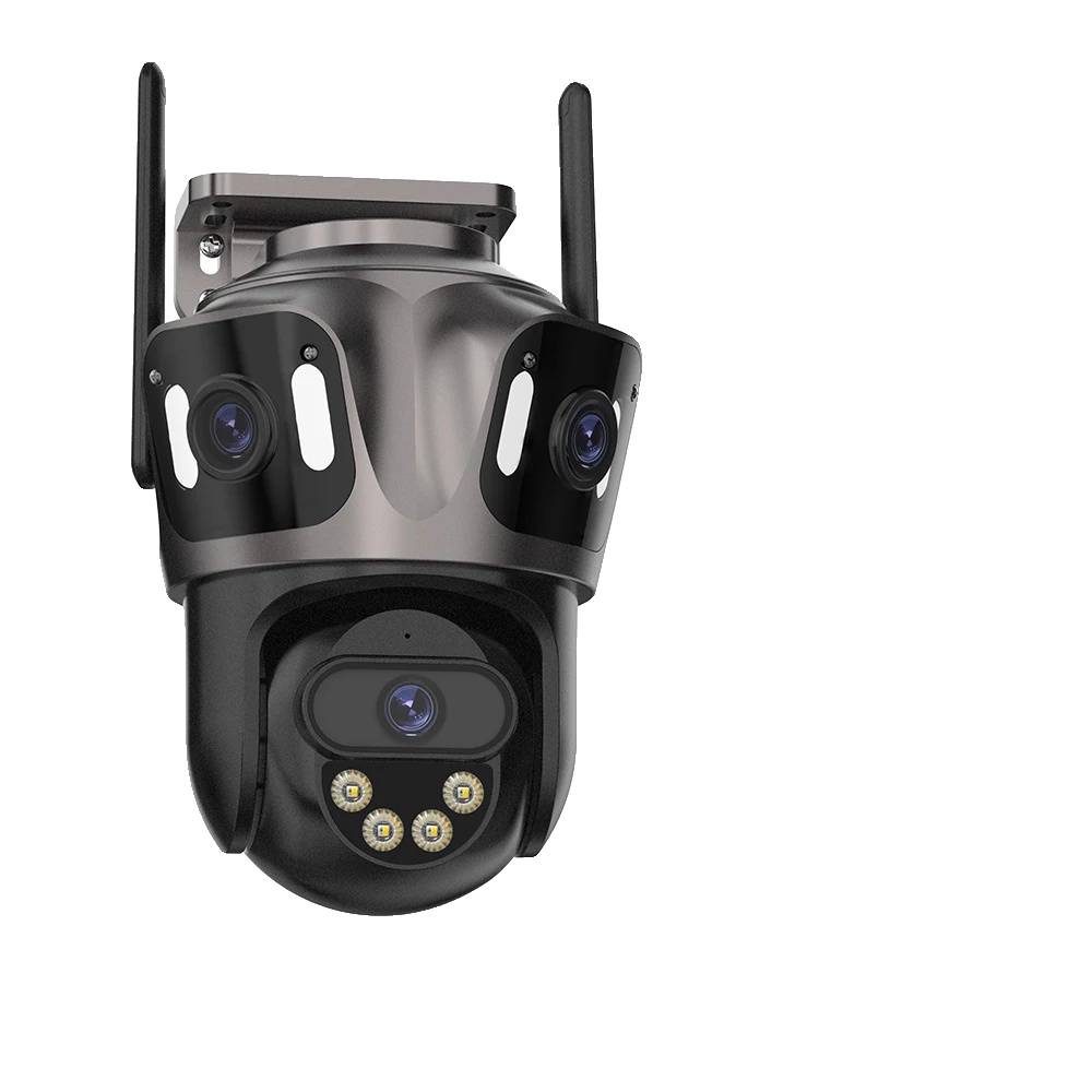 Sicherheitskamera, Tri-linsen, Intelligente Verfolgung, 6k Mit 64g Karte, Eu-stecker