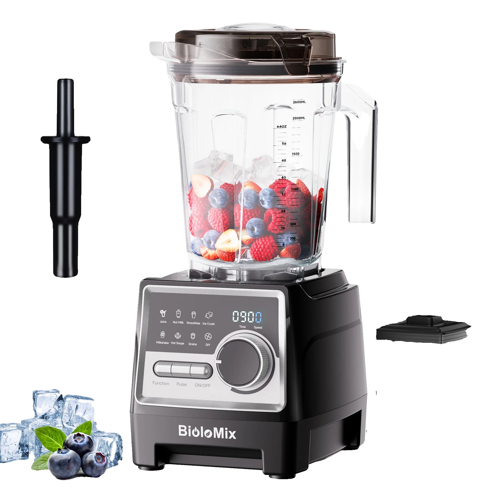Mixer, 6 Klingen, 7 Voreingestellte Programme, T6100 N 600ml Glas, Eu Stecker-a