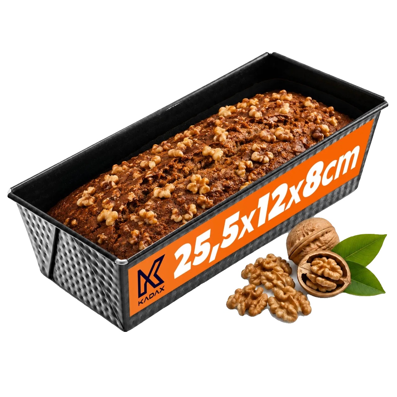 Backform, Länge 25 Cm, Antihaftbeschichtung, Metallmaterial, Ce-zertifiziert, Vielseitig Für Kuchen Und Brote