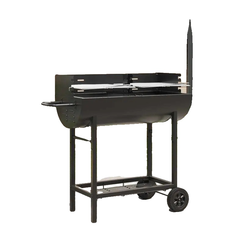 Holzkohlegrill, Für Den Außenbereich, Langlebige Konstruktion, Schwarz