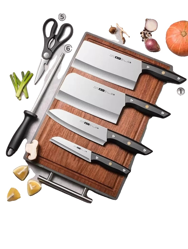 Küchenmesser Set, Professionelle Qualität, Ergonomisches Design, Schwarz