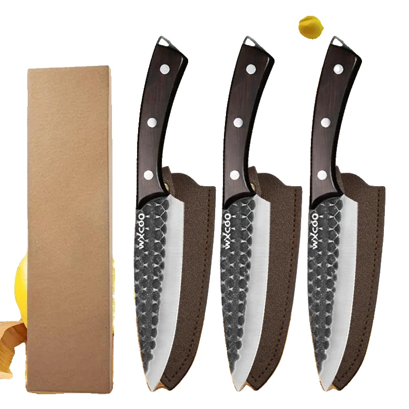 Messer, Edelstahl, Ergonomischer Griff, 3pcs