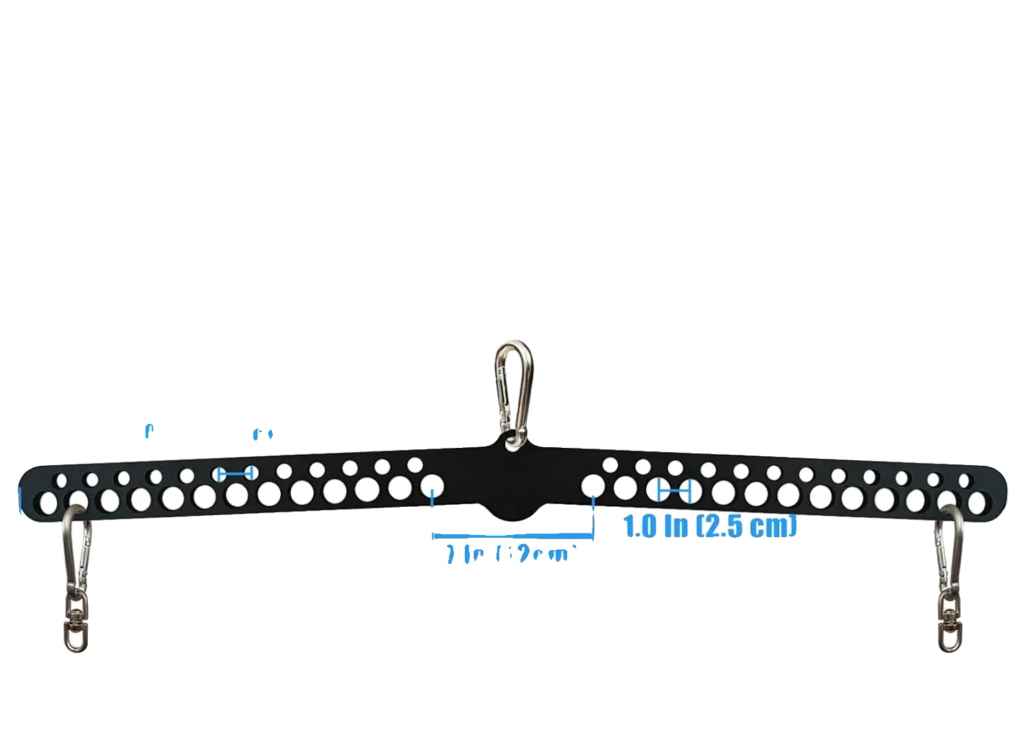 Lat-zugstange, Schwerlaststahl, Mehrgriff-design, Kurze Platte Stange 77cm
