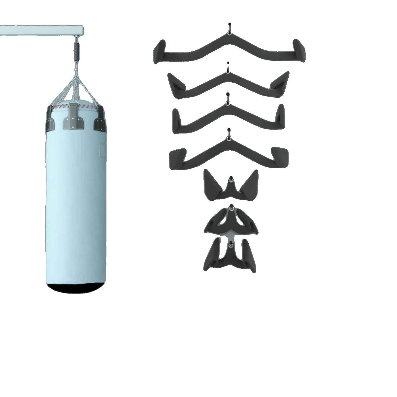 Klimmzugstangen-griffaufsatz, Tragfähigkeit: 300kg, Abmessungen: Mehrere Größen Verfügbar, Material: Eisen & Pvc, Geeignet Für Krafttraining, Gewicht: