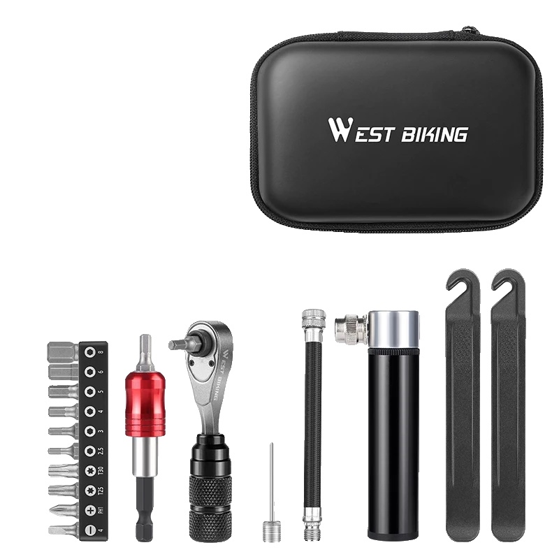 Fahrradreparatur-toolkit, Multifunktionswerkzeuge, Kompaktes Design, Verbessertes Set