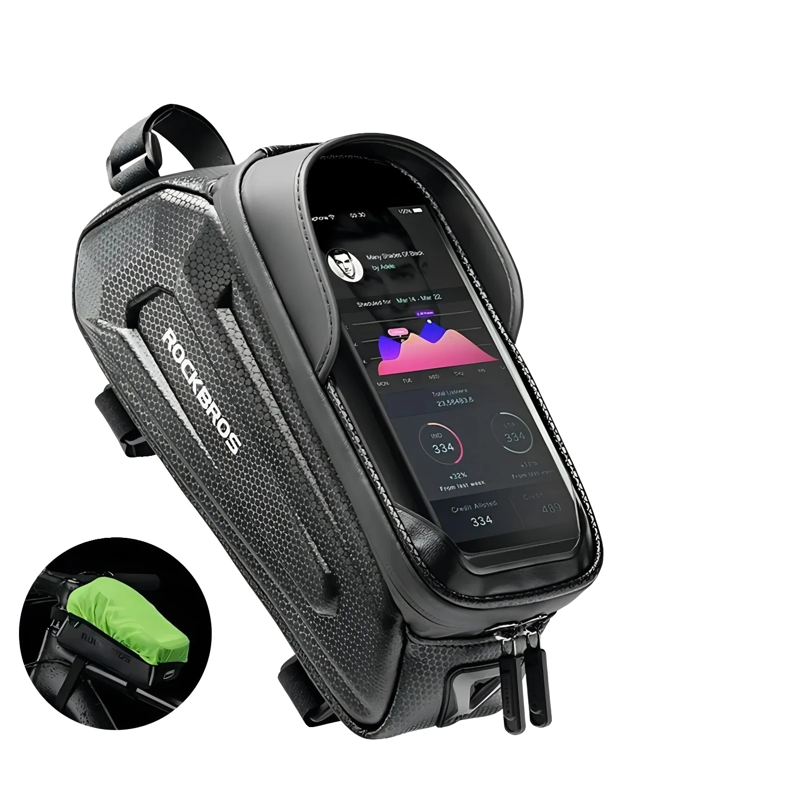 Fahrradtasche, Wasserdichtes Design, Touchscreen-kompatibel, B68 6.8inch