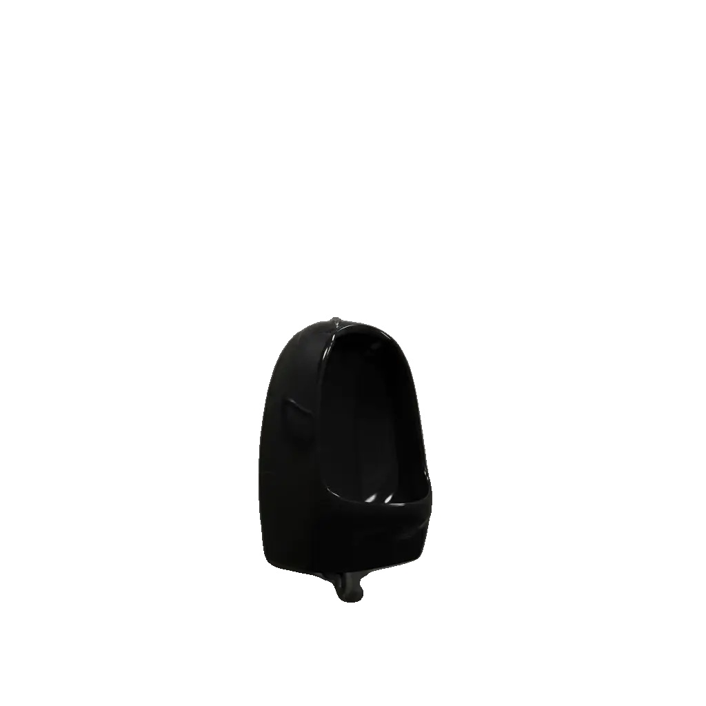 Toilettenspülventil, Dual-flush, Siphonspülung, Schwarz