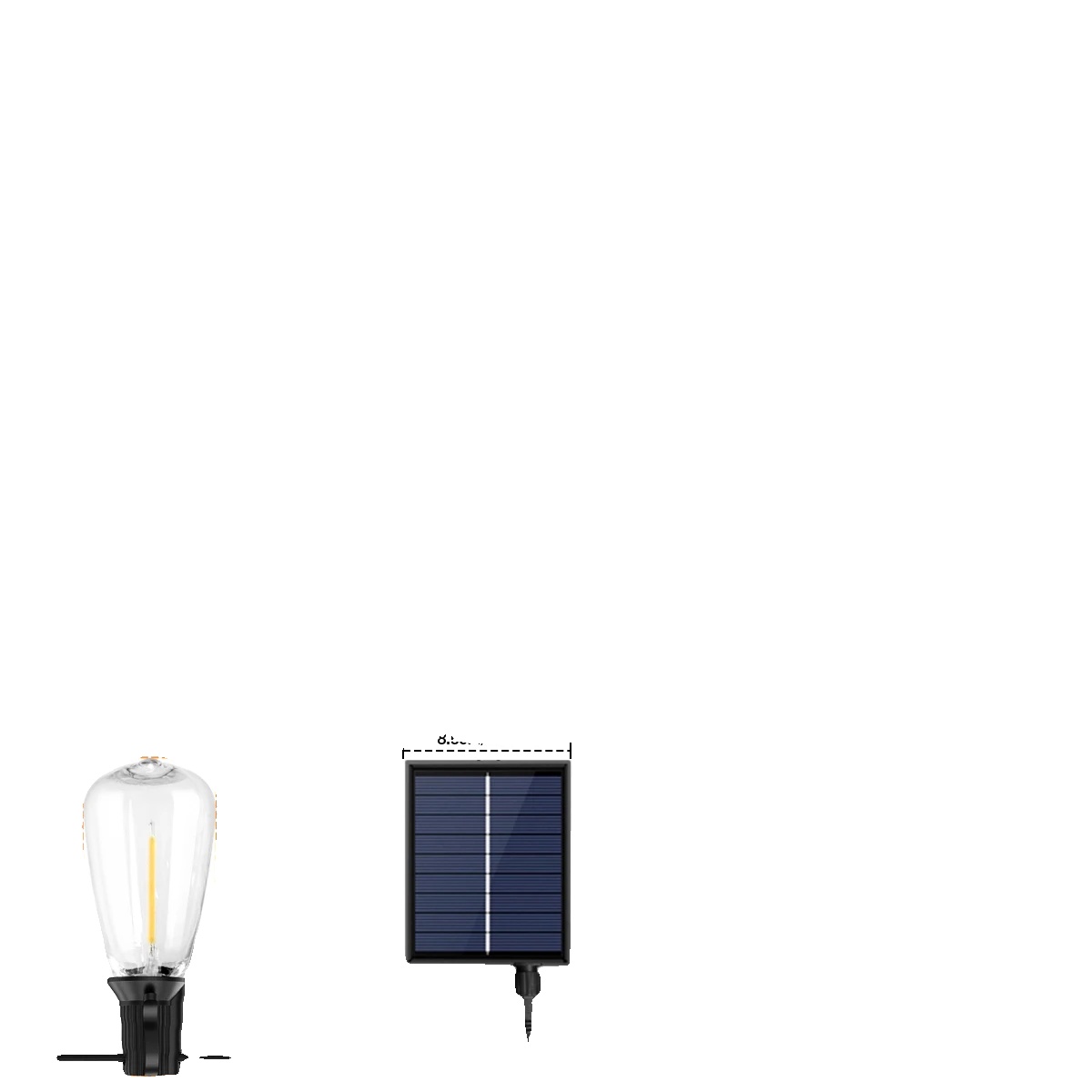 Außen Led Lichterkette, Ip44 Wasserdicht, Fernbedienung, 15m 25lampen