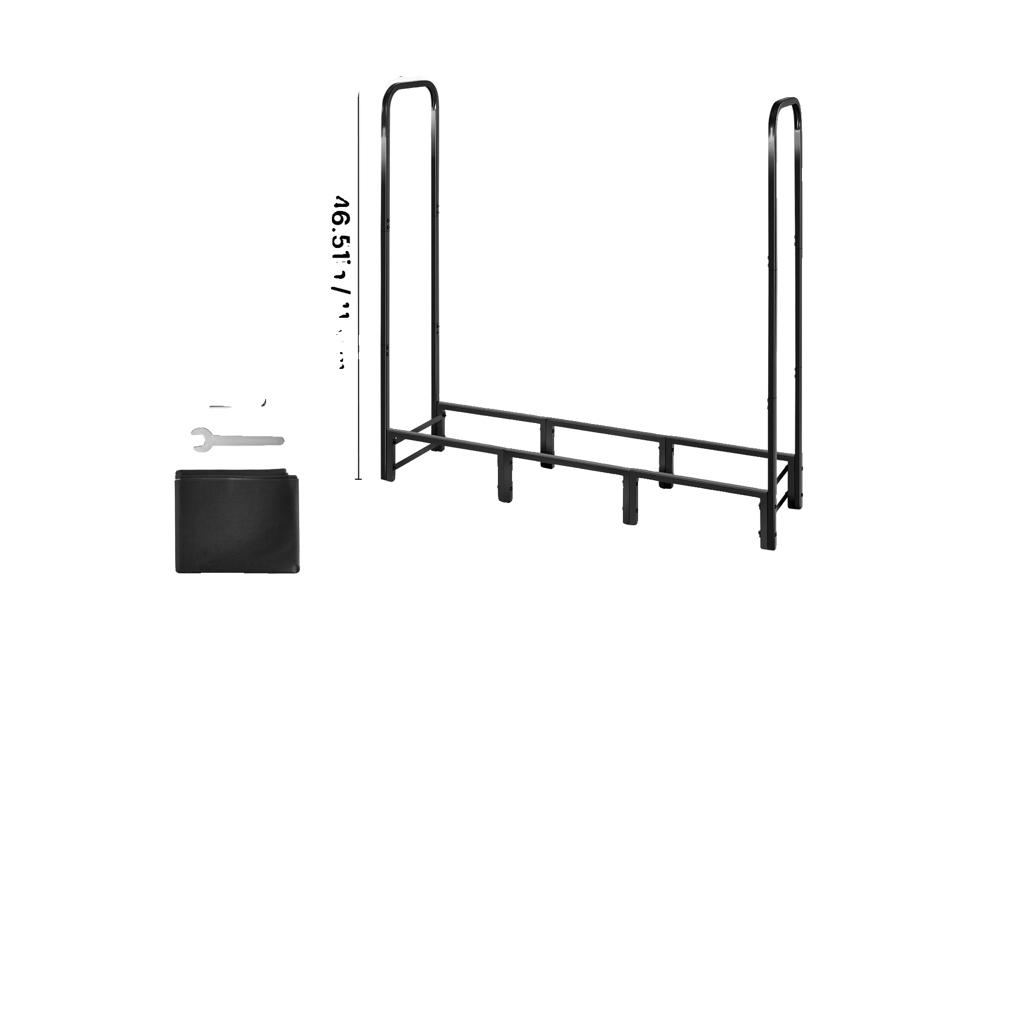 Brennholzregal, Langlebiger Wetterschutz, Robuste Konstruktion, 4ft 400 Lbs Typa