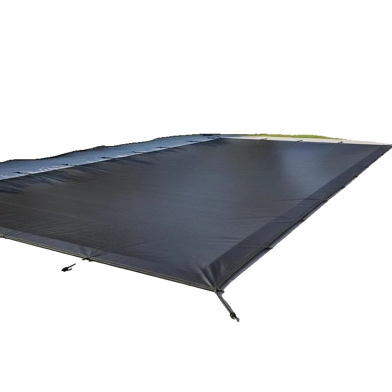 Poolabdeckung, Langlebiges Material, Wetterfest, Schwarz