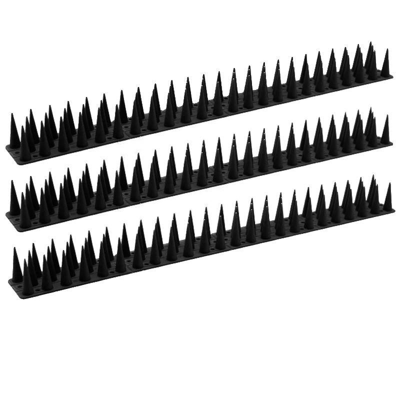 Vogelschutzspitzen, Biegsames Design, Ungiftiges Material, Schwarz - 3 Stück