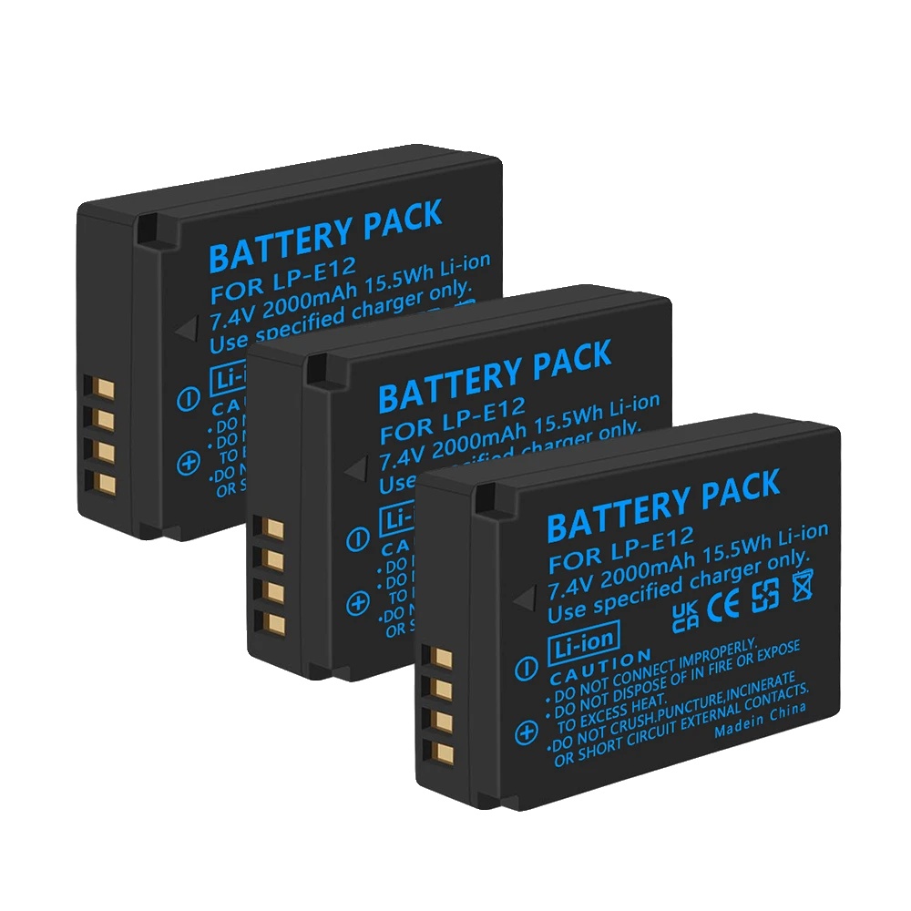 Wiederaufladbare Batterie, Lcd-dual-ladegerät, Schnellladung, 3 Stück Batterie