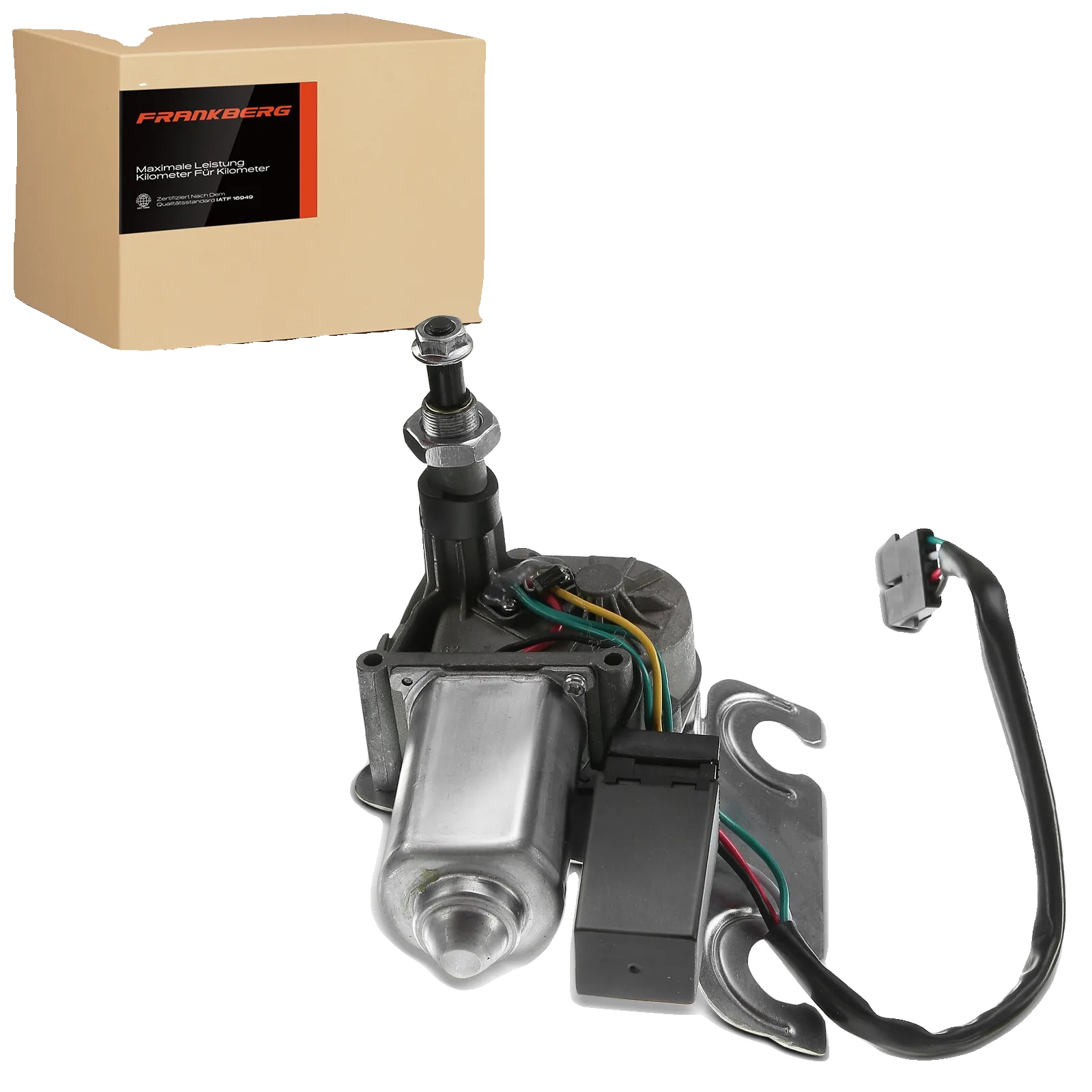 Scheibenwischermotor, Metallgehäuse, Standardkompaktgröße, 12v Betrieb, Kompatibel Mit Jeep Cherokee Xj 1997-2001, 4 Anschlusskontakte