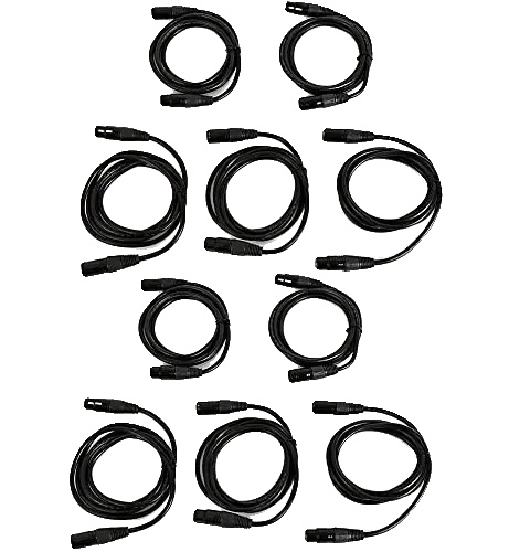 Dmx-kabel, 2 Meter Länge, 3-poliger Xlr-stecker, Langlebiges Pvc-material, Mehrschichtige Abschirmung, Universelle Dmx-kompatibilität