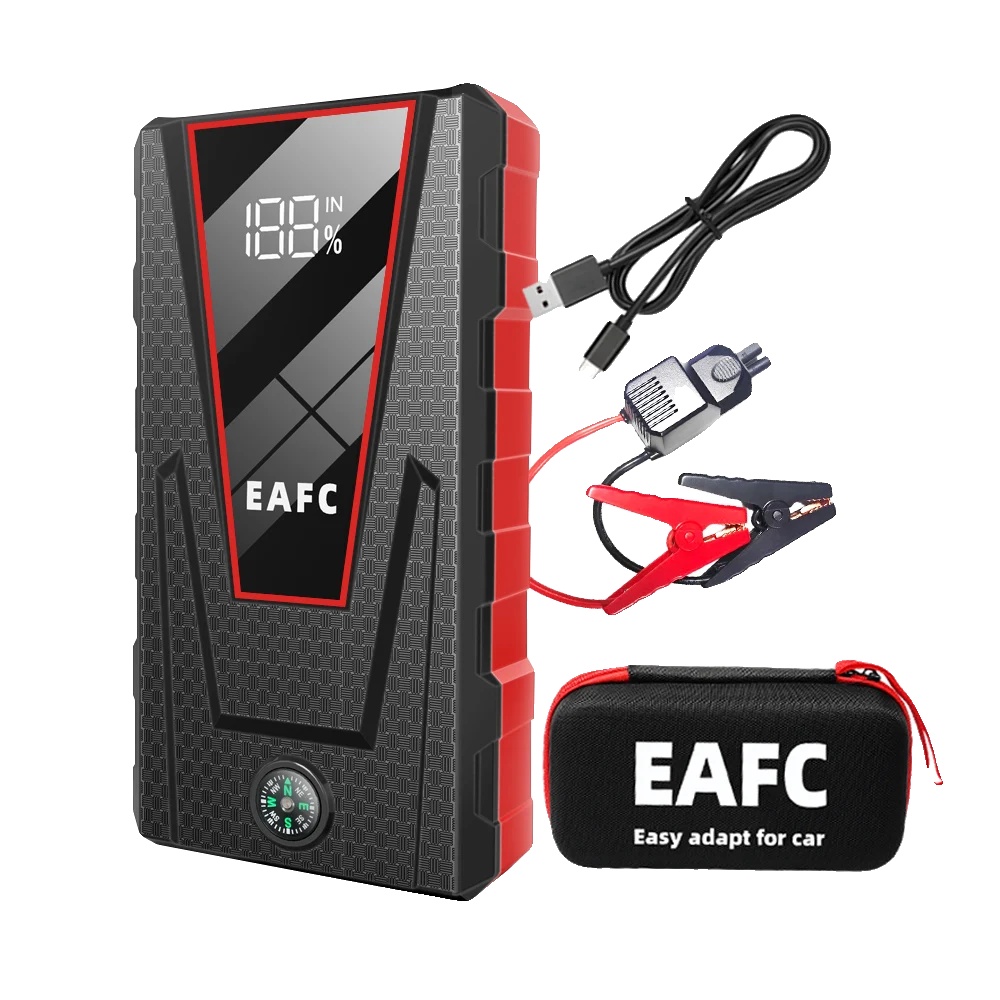 Auto-starthilfe, 1200a Spitzenstrom, Usb-ladung, Intelligente Clip Eva Box