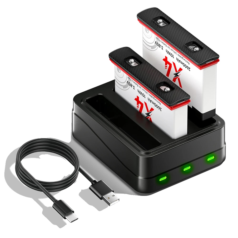 Batteriepack, 2600mah Kapazität, Ladegerät Enthalten, 2batterie1ladegerät
