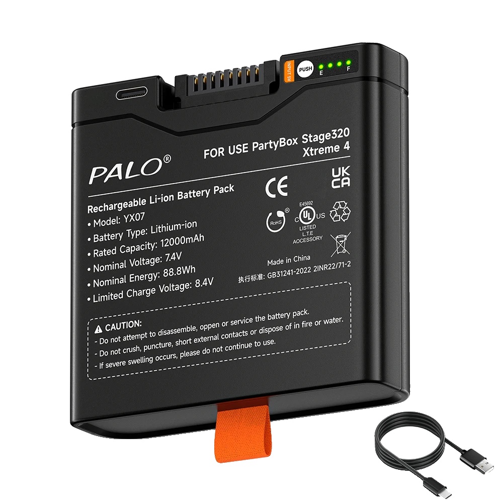 Wiederaufladbare Batterie, 12000mah Kapazität, Kompatibel Mit Tragbaren Lautsprechern, 1pc Batterie