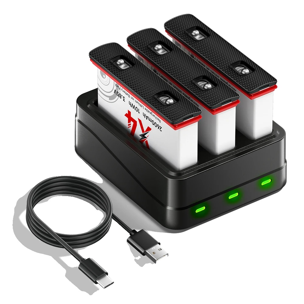 Batteriepack, 2600mah Kapazität, Ladegerät Enthalten, 3batterie1ladegerät