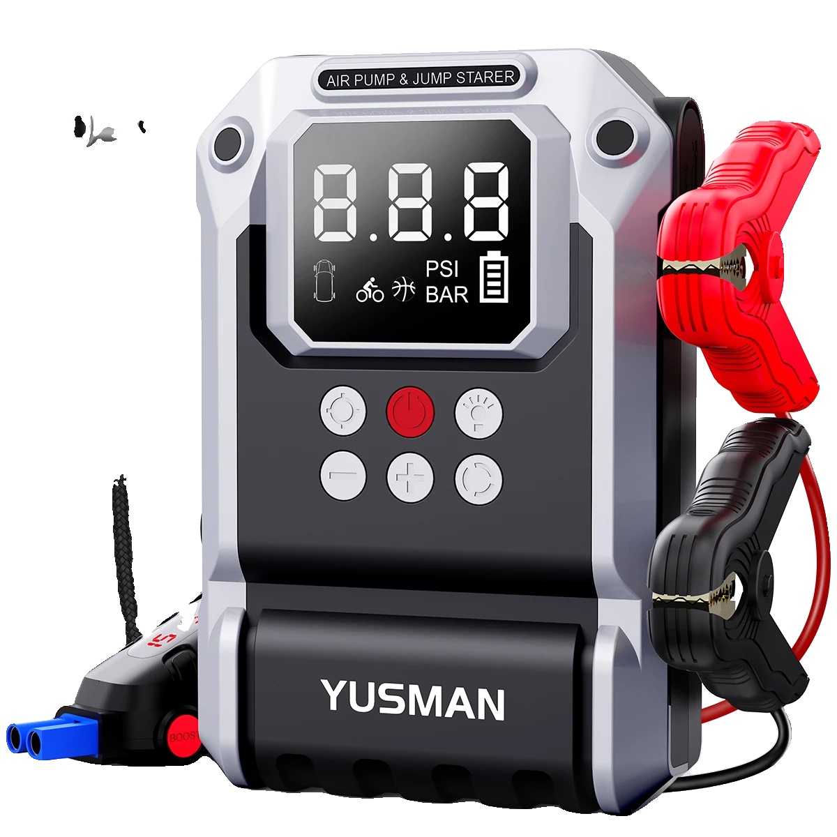 Auto-starthilfe, Tragbarer Luftkompressor, 12v Powerbank, 99.16wh Keine Tasche