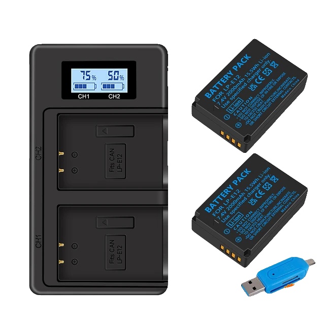 Kameraakku, Dual-usb-ladegerät, Hohe Kapazität, Polen-a, 2 Batterien Und Ladegerät