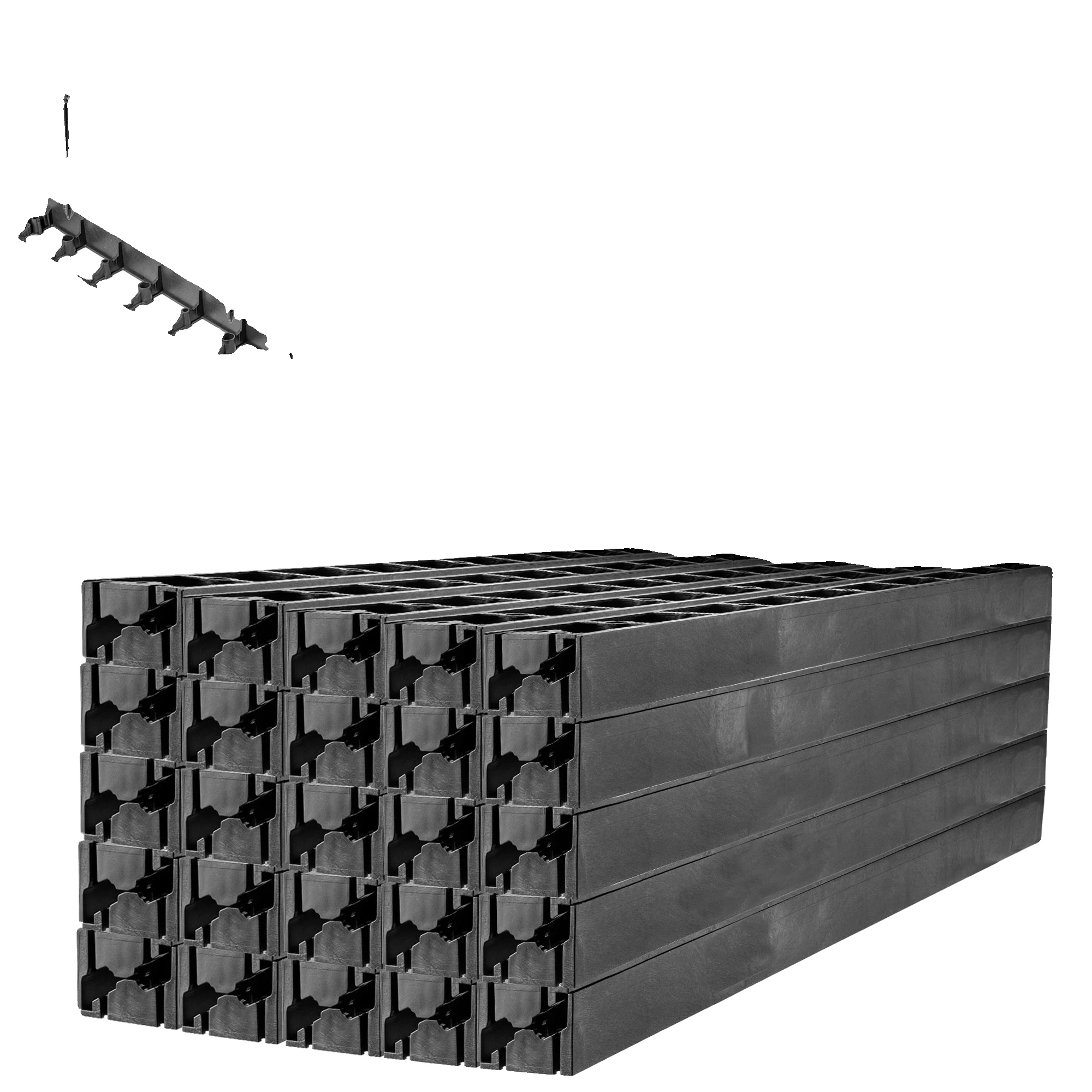 Rasenrand, Kunststoffmaterial, 5,8 Cm Breite, 50 Meter Länge, Flexibles Design, Geeignet Für Kies- Und Erdwege