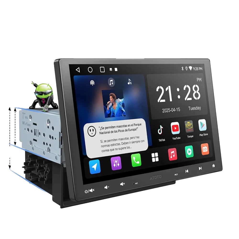 Autoradio, Displaygröße, Verbesserte Audioleistung, Kompatibel Mit Atoto A5lg110t, A5lg110t