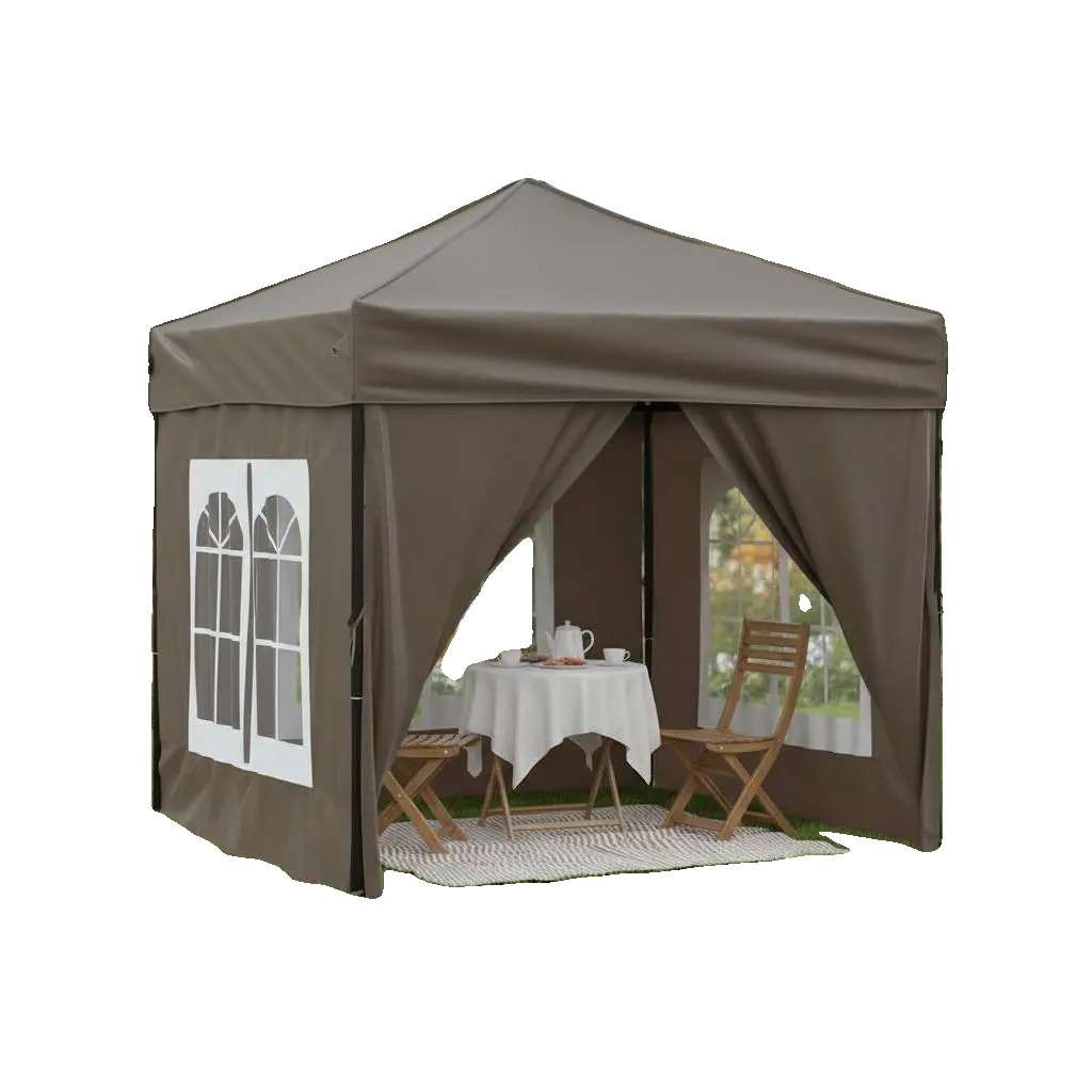 Gazebo Zelt, 600d Oxford Stoff, 2x2 Meter, Platz Für 8 Personen, Einlagiges Design, Langlebige Eisenstangen