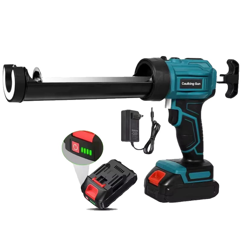Dichtpistole, Einstellbare Geschwindigkeitsregelung, Ergonomisches Design, Dunkelblau(1 Batterie)