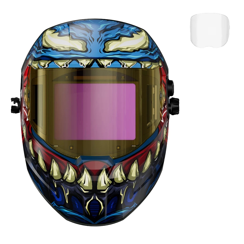 Schweißhelm, Automatisch Abdunkelnd, Wiederaufladbare Stromquelle, Dunkelblau