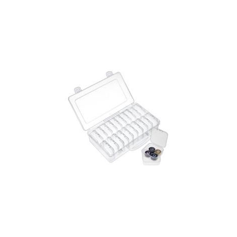 21 Aufbewahrungsboxen Aus Kunststoff Mit Klappdeckel, 20 Kleine Transparente Aufbewahrungsboxen Und 1 Große Aufbewahrungsbox Zur Aufbewahrung Von Bastelmaterialien, Nähwerkzeugen Und Kleinteilen