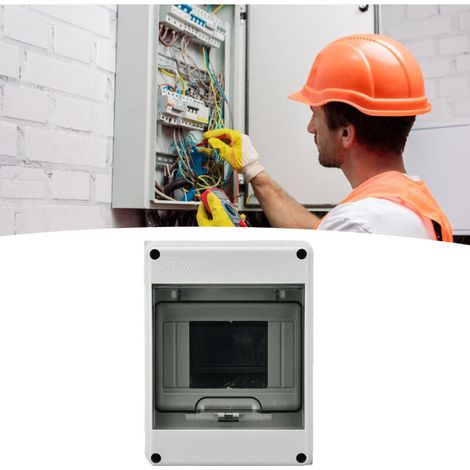3-wege-verteilerkasten Mit Schutzfunktion, 16 X 12 X 9 Cm, Ip65 Wasserdicht, Transparenter Deckel, Für Din-schienenmontage, Für Elektrische Und Kommunikationsanwendungen