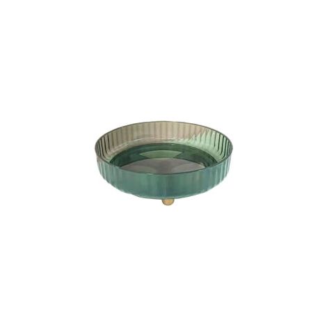 360° Drehbare Aufbewahrungsschale – Lebensmittelecht – 28 Cm Durchmesser – Transparentgrün
