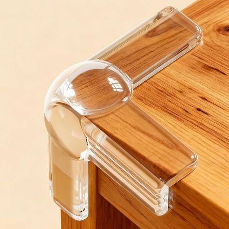 Eckenschoner Für Kinder – Geeignet Für Schreibtische, Schränke Usw. – 12er-pack, Rund Und Transparent