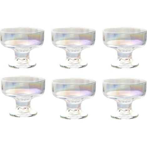 Eisbecher, Dessertschalen, 10 Oz. Für Getränke, Desserts, Nüsse, Früchte, Puddings Usw. - 6 Stück, Farbig.