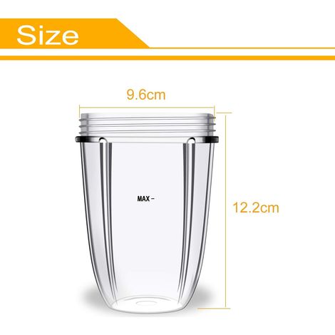 Geeignet Für Einen 532 Ml (18 Oz) Becher Für Ersatzteile, Die Mit Nutribullet 600w/900w Mixern Und Entsaftern Kompatibel Sind (2 Stück).