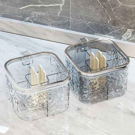 Gewürzgläser Mit Deckel, Salzstreuer, Serviergeschirr Für Partys, Rutschfeste Gewürzaufbewahrung Mit 4 Fächern, Gewürzgläser Zum Kochen, Campen Und Für Outdoor-aktivitäten